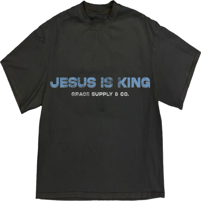 JESUS IS KING BOXY TEE