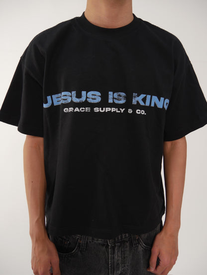 JESUS IS KING BOXY TEE
