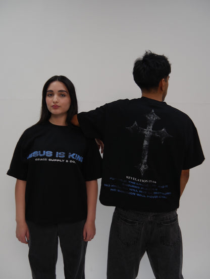 JESUS IS KING BOXY TEE
